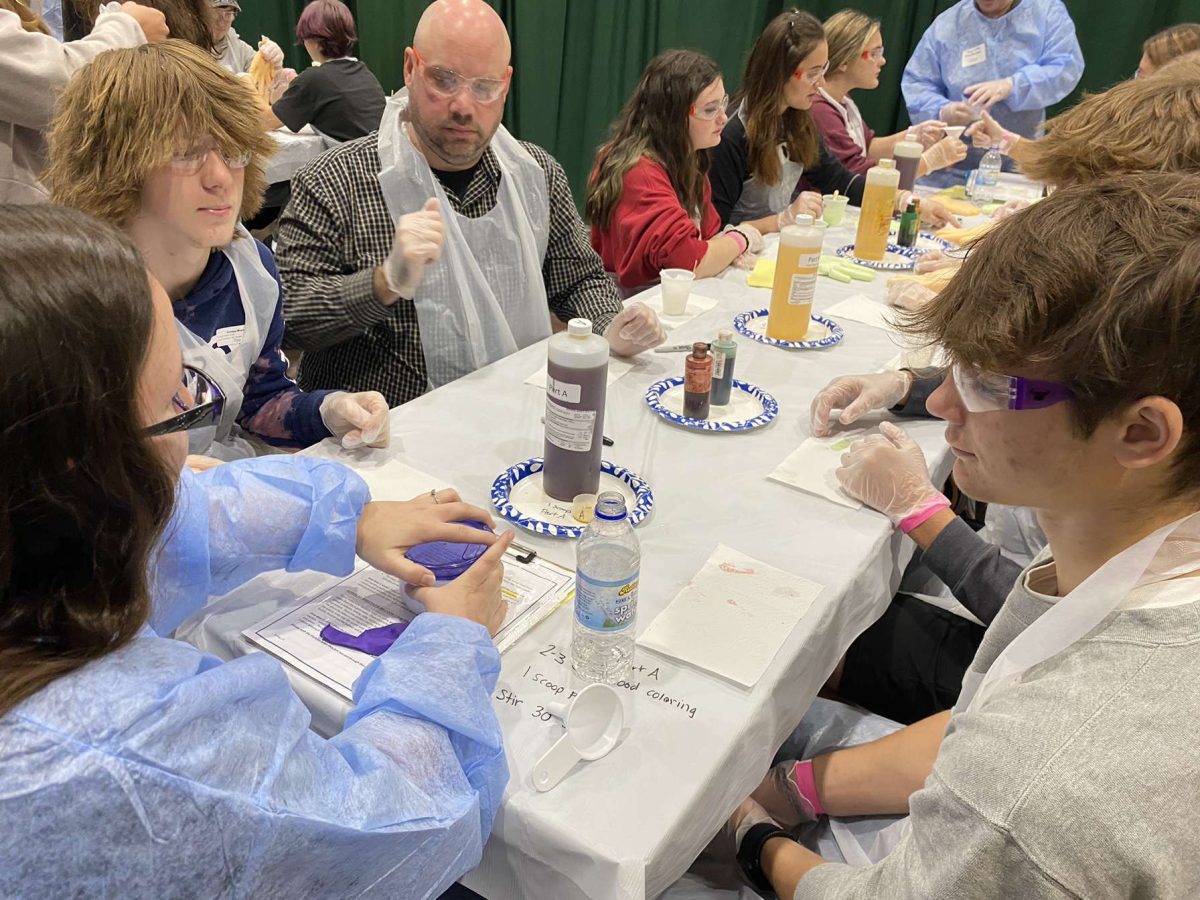 Students and Mr. Bower and the first STEM Summit Experience on Sept. 28.