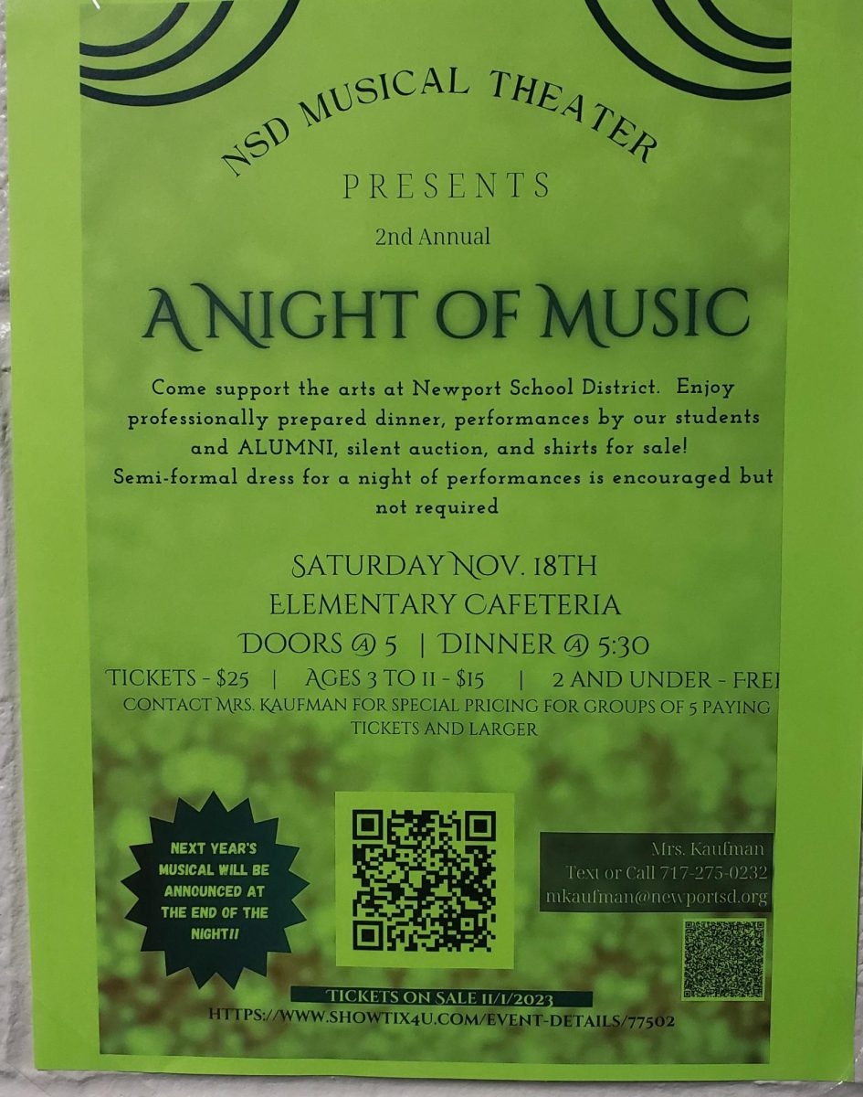 An event flyer advertised the fundraiser.