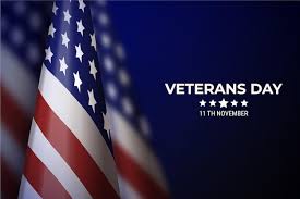 Veterans Day is celebrated every Noevember 11 on the anniversary of the end of WWI.
