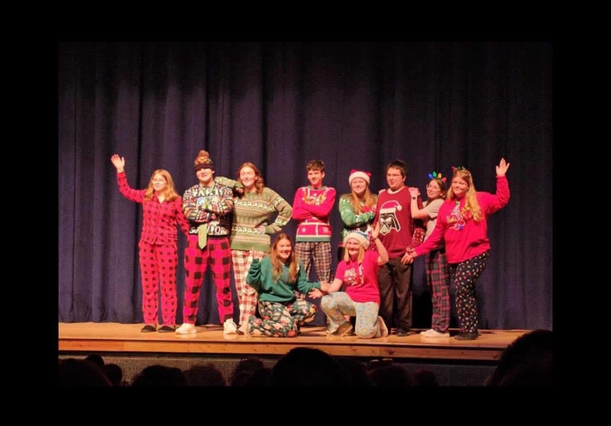 Innovation showing off their ugly sweaters at the chorus concert on Dec. 20.