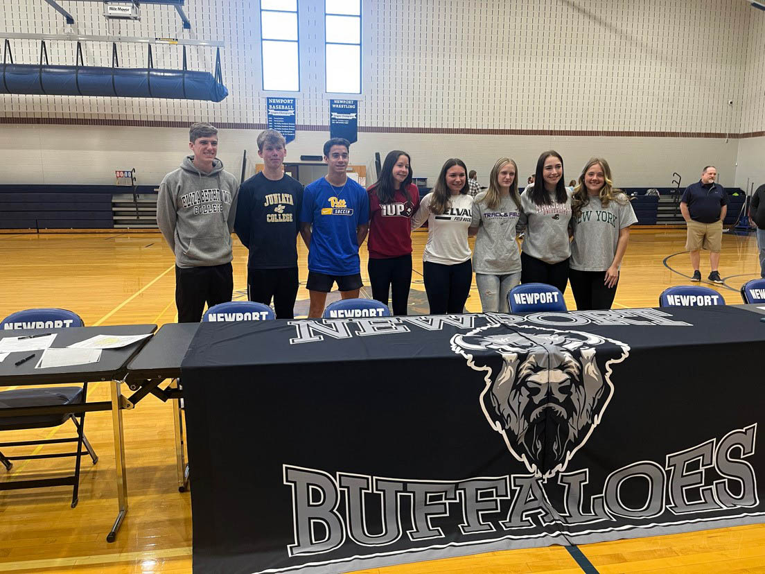 Eight scholar-athletes will continue their education while playing for new teams.  The group symbolically committed during a ceremony on April 24. 