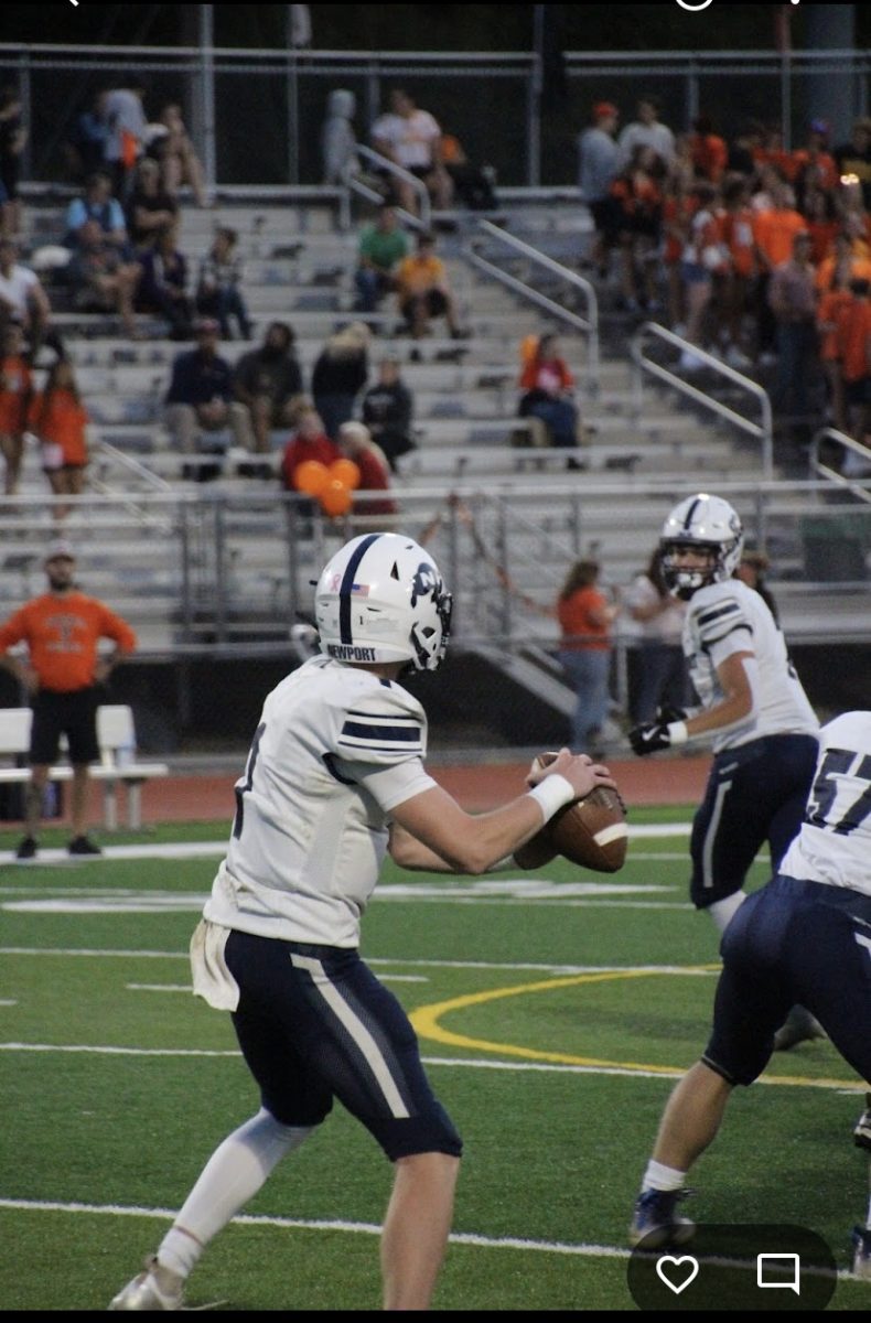 Trevon Arnold lines up to throw the ball at Susquenita