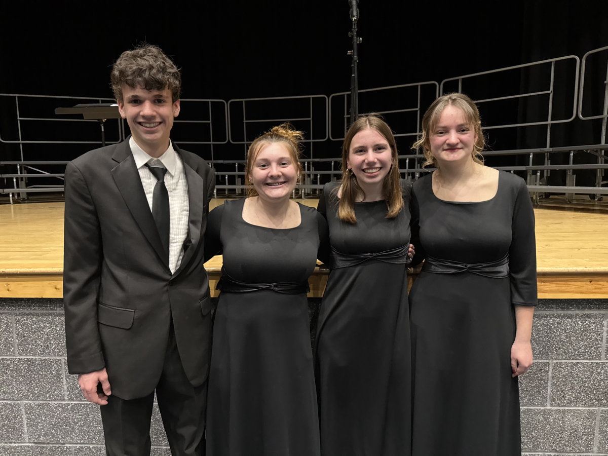 (From Left) Riley Babski, Jordin Briggs, Hannah Mallonee, Jenna Rose