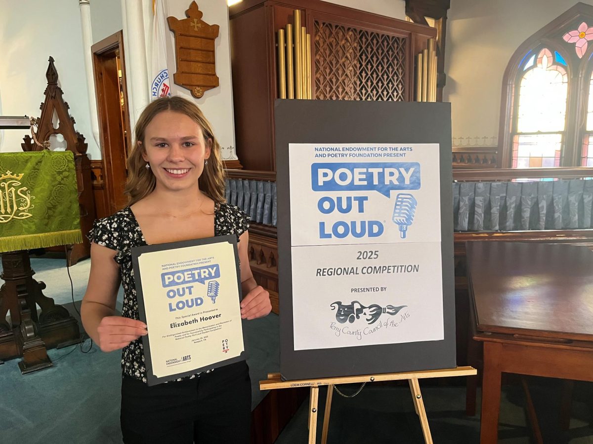 Lizzie Hoover wins the Poetry Out Loud regional competition