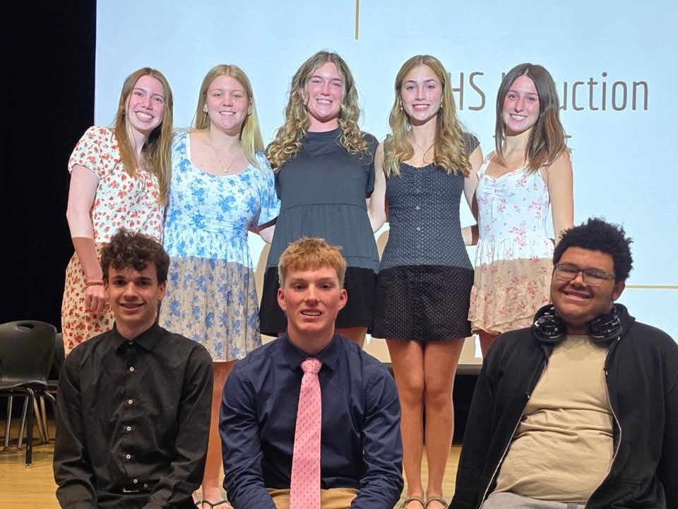 The seniors posed for their last NHS event on May 12, 2026.